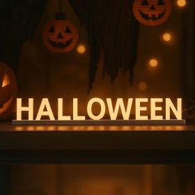 LED Light Letters, Magnetic Sign with Touch Dimmer, Party & Home Décor HALLOWEEN