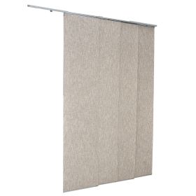 Panel Track Blinds, Extendable Track from 45.8 in to 86 in W, Trimmable Panel Curtains Up to 96 in H, Vertical Blackout Panel Blinds for Sliding