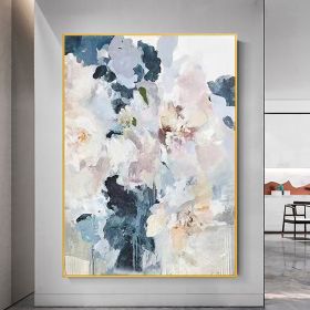 Handmade Oil Painting Large Original Abstract Blossom Oil Painting On Canvas Colorful Flower Acrylic Painting Boho Wall Art Floral Modern Living (Style: 01, size: 100X150cm)